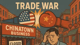 Lửa chiến tranh thương mại Mỹ-Trung đã lan đến Phố Tàu New York