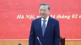 Tổng Bí thư Tô Lâm nhấn mạnh, để kinh tế - xã hội phát triển, điều quan nhất là làm sao huy động được mọi người dân tham gia lao động tạo ra của cải vật chất. Ảnh: TTXVN