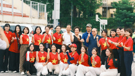 Khối diễu hành Doanh nhân Việt Nam ráo riết tập luyện, sẵn sàng thực hiện nhiệm vụ A80