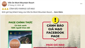 Nhiều đối tượng lừa đảo còn đầu tư hẳn fanpage có tick xanh của Facebook nên khách hàng rất khó nhận biết