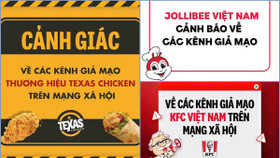 KFC, Jollibee, Texas Chicken đồng loạt lên tiếng cảnh báo người tiêu dùng nguy cơ “sập bẫy” lừa