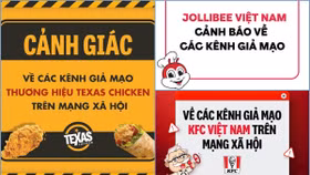 KFC, Jollibee, Texas Chicken đồng loạt lên tiếng cảnh báo người tiêu dùng nguy cơ “sập bẫy” lừa