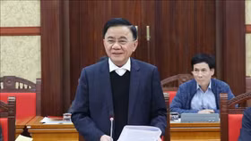 Thường trực Ban Bí thư Trần Cẩm Tú phát biểu tại buổi làm việc