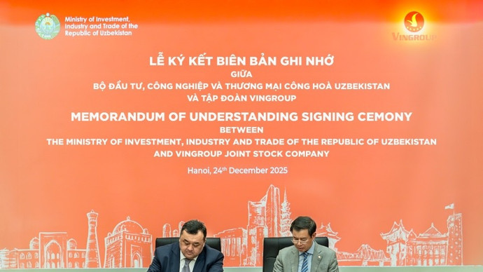 Vingroup "bước chân" vào Uzbekistan, mở cơ hội đầu tư quy mô lớn tại Trung Á