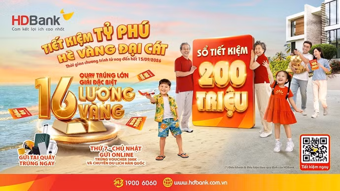 Cơ hội rộng mở, gửi càng nhiều trúng càng lớn