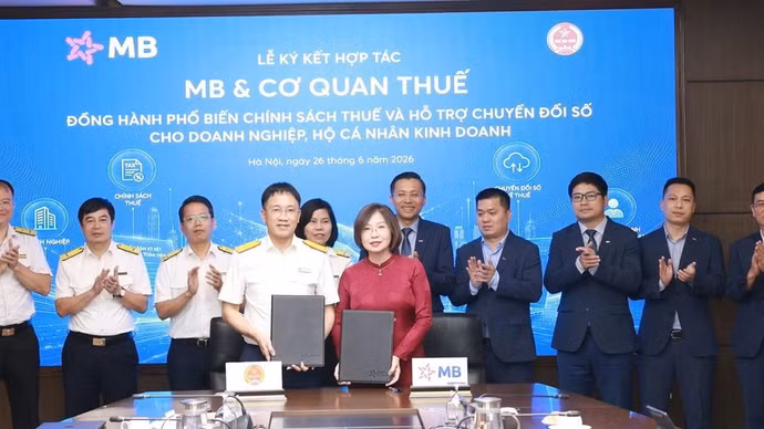MB và cơ quan thuế ký kết hợp tác: Lấy người nộp thuế làm trung tâm - Lấy chuyển đổi số làm nền tảng 