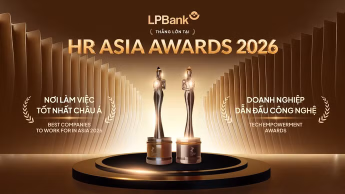 LPBank lập "cú đúp" tại HR Asia 2026: Khi chiến lược phát triển con người trở thành lợi thế cạnh tranh