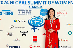 Nữ doanh nhân Lê Thị Thúy Nga, người sáng lập, Chủ tịch Helen Care tại Global Summit of Women 2024