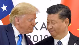 Tổng thống Mỹ Donald Trump và Chủ tịch Trung Quốc Tập Cận Bình tại Hội nghị G20 diễn ra ở Osaka (Nhật Bản) vào năm 2019