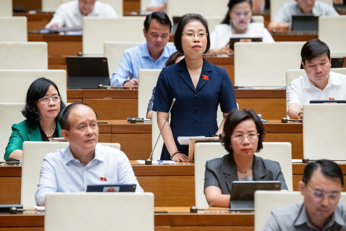 Đại biểu Quốc hội Phạm Thị Thanh Mai (Đoàn Hà Nội) phát biểu thảo luận tại hội trường. Ảnh: Quochoi.vn Đại biểu Quốc hội Phạm Thị Thanh Mai (Đoàn Hà Nội) phát biểu thảo luận tại hội trường. Ảnh: Quochoi.vn