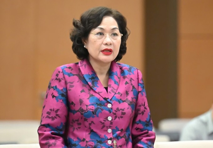 Thống đốc Ngân hàng Nhà nước Nguyễn Thị Hồng giải trình tại phiên họp Ủy ban Thường vụ Quốc hội, sáng 10/6