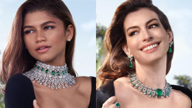 Anne Hathaway và Zendaya đẹp lộng lẫy trong chiến dịch quảng bá BVLGARI mới