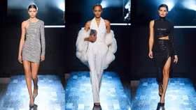 Chất liệu sequin và đồ lông: Điểm nhấn trong BST mới của Michael Kors