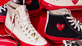 COMME des GARÇONS PLAY x Converse trở lại với dấu ấn đế đỏ