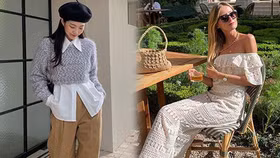 Sự đối lập style của gái Hàn và Pháp thời điểm giao mùa