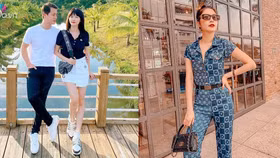 Bà xã Đăng Khôi dát hàng hiệu những ngày đầu được ra phố