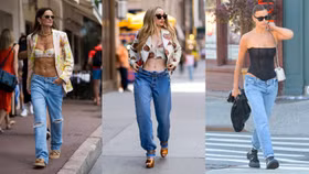 Các nhà mốt quay lại với "trend quần lưng thấp" biểu tượng của những năm 2000