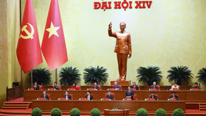 Thủ tướng Phạm Minh Chính điều hành phiên bế mạc Đại hội. Ảnh: TTXVN