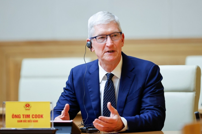 Ông Tim Cook tại buổi gặp mặt Thủ tướng