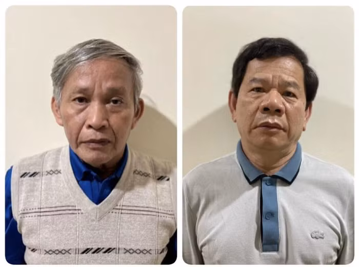 Ông Cao Khoa (trái) và ông Đặng Văn Minh (phải) là 1 trong số những cán bộ bị kỷ luật