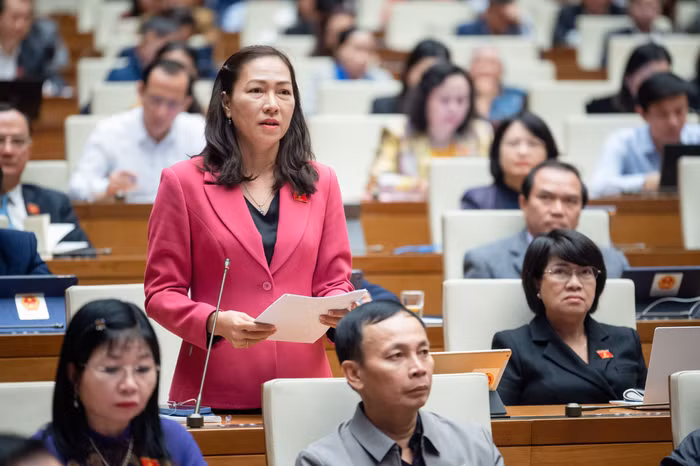 Đại biểu Nguyễn Thị Yến Nhi (đoàn Bến Tre)