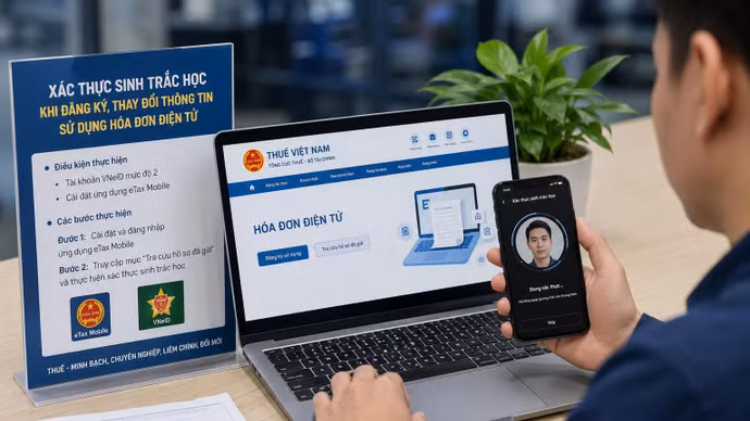 Siết xác thực sinh trắc học hóa đơn điện tử: Chặn doanh nghiệp ma, hoá đơn khống