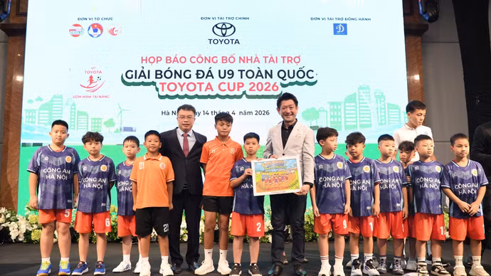 Giải bóng đá U9 Toyota Cup 2026 sẽ chính thức khởi động vào tháng 8/2026