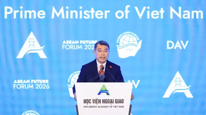 Thủ tướng Chính phủ Lê Minh Hưng phát biểu tại phiên khai mạc Diễn đàn Tương lai ASEAN 2026