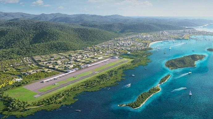 Phối cảnh sân bay Vân Phong