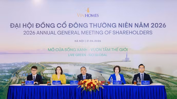 Vinhomes đặt mục tiêu "khủng": Lãi 60.000 tỷ đồng, dành gần 24.644 tỷ đồng trả cổ tức tiền mặt