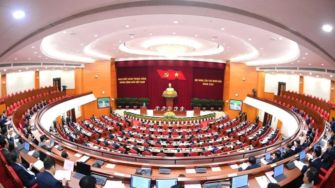 Quang cảnh Hội nghị Trung ương 14, ngày 5 và 6/11 vừa qua