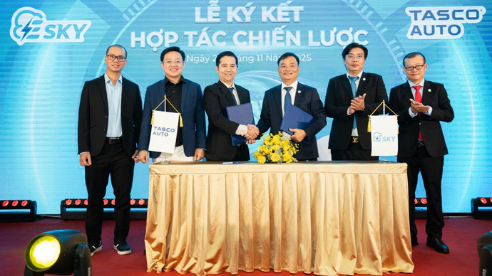 Sau Omoda & Jaecoo và BYD, Tasco Auto bắt tay Esky phát triển hạ tầng trạm sạc xe điện