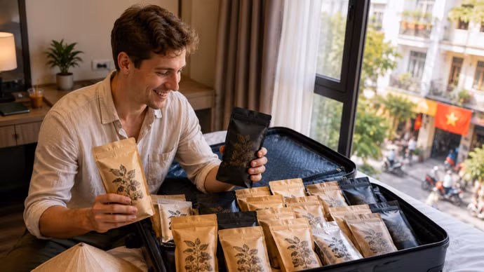 Phát cuồng quà Việt, khách quốc tế ních chật vali lớn nhỏ mang về nước