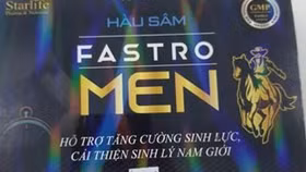 Cảnh báo: Thực phẩm bảo vệ sức khỏe Hàu sâm Fastro MEN chứa chất cấm