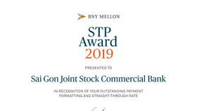 SCB vinh dự nhận giải thưởng SPT AWARD của Bank of New York Mellon