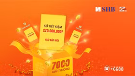 “Cơn mưa” quà tặng cho khách hàng mừng SHB 27 tuổi