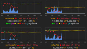 Chứng khoán Việt Nam giảm sâu trong phiên sáng ngày 24/2