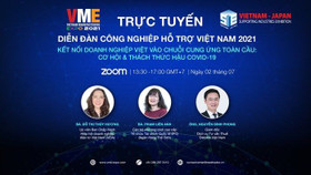 Khai mạc Diễn đàn trực tuyến Công nghiệp hỗ trợ Việt Nam 2021