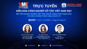 Khai mạc Diễn đàn trực tuyến Công nghiệp hỗ trợ Việt Nam 2021