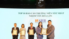 SHB nhận giải Top 10 doanh nghiệp vốn hóa lớn có báo cáo thường niên tốt nhất 2020