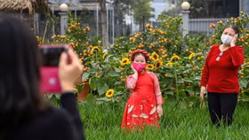 Rực rỡ sắc hoa Home Hanoi Xuan 2021