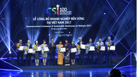 Công bố 100 doanh nghiệp bền vững 2017