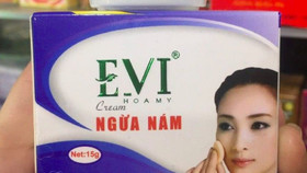 Đình chỉ lưu hành, thu hồi toàn quốc mỹ phẩm EVI Cream ngừa nám kém chất lượng