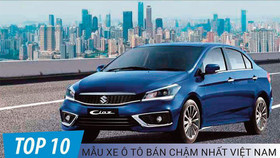 Top 10 xe bán chậm nhất tháng 4/2023: Doanh số bết bát, Suzuki Ciaz vẫn đội sổ