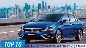 Top 10 xe bán chậm nhất tháng 4/2023: Doanh số bết bát, Suzuki Ciaz vẫn đội sổ