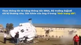 Trực thăng chở Bộ trưởng Thể thao Iran gặp nạn