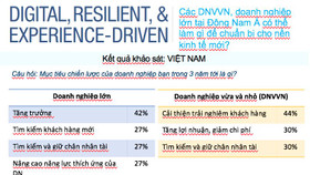 DN Việt Nam ít sử dụng các giải pháp công nghệ để chuyển đổi so với các DN trong khu vực