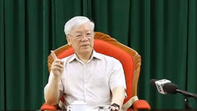 Tổng Bí thư, Chủ tịch nước Nguyễn Phú Trọng chủ trì họp lãnh đạo chủ chốt