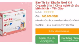 Bộ Y tế cảnh báo Rockman, Gluwhite, Nori Kid vi phạm quy định quảng cáo