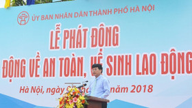 Hà Nội: Phát động Tháng hành động an toàn vệ sinh lao động năm 2018